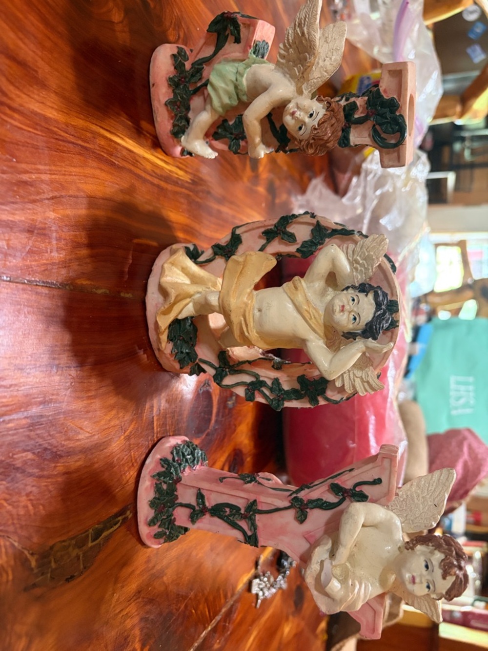 Set of Vintage Cherub Candle Holders